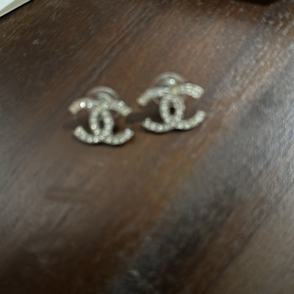 Chanel gorgeous double c earrings. Perfect condition! Comes with box and papers - Picture 2 of 5